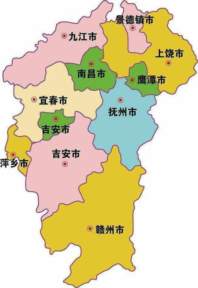 江西旅游地图(江西旅游地图全图)
